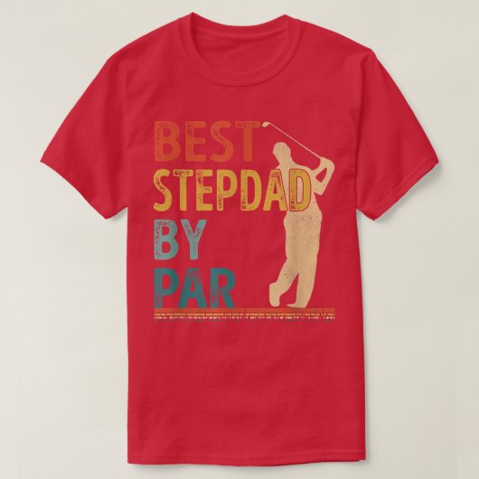 Vaderdag Beste Stepdad van Par Golfer Papa Gift T-shirt (Design voorkant)