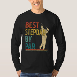 Vaderdag Beste stiefvader van par golfer daddy gol T-shirt