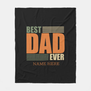 Vaderdag Beste vader Gepersonaliseerde cadeau-idee Fleece Deken