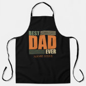 Vaderdag Beste vader Gepersonaliseerde cadeau-idee Schort (Voorkant)