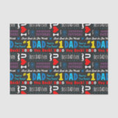 Vaderdag Beste vader Gezegden Tissuepapier (Voorkant)