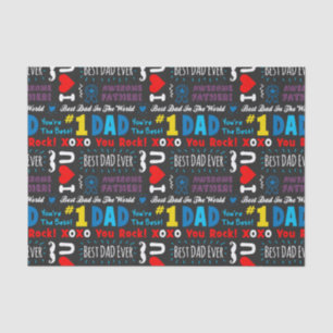 Vaderdag Beste vader Gezegden Tissuepapier