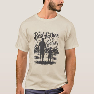 Vaderdag "Beste vader in de Melkweg" T-shirt