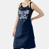 Vaderdag beste vader in de wereld jaar gevestigd schort (Insitu)