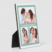 Vaderdag Beste vader ooit familie foto collage Fotoplaat (Zijkant)