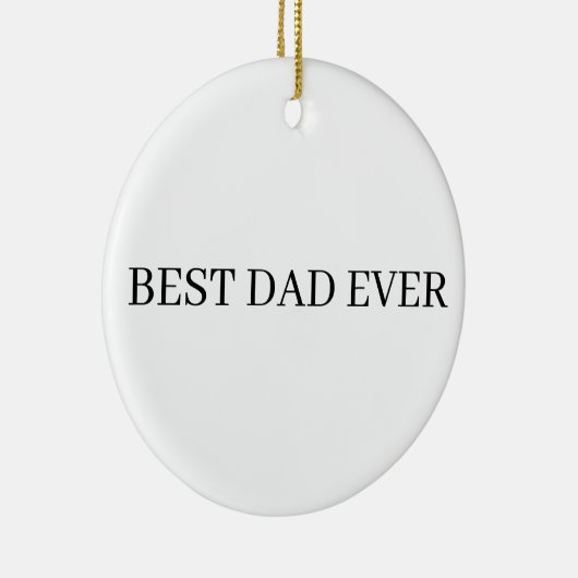 Vaderdag Beste vader ooit Keramisch Ornament (Rechts)
