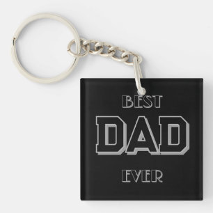 Vaderdag beste vader ooit zwart sleutelhanger