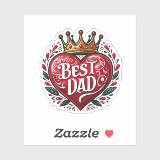 Vaderdag: beste vader sticker (Vel)