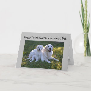 Vaderdag Beste vader van Golden Retriever Dog Kaart