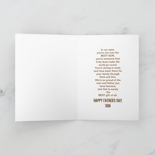 VADERDAG - BESTE ZOON TER WERELD (BLAUWE WERELD) KAART (Binnen)