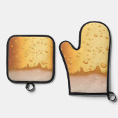 Vaderdag, Bier, Barbeque, BBQ, papa's Ovenwant & Pannenlap Set (Voorkant)