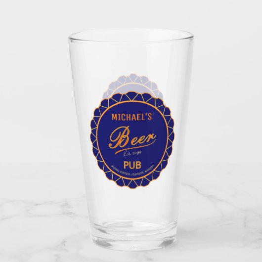Vaderdag Bierfles Pet Pub Glas (Voorkant)