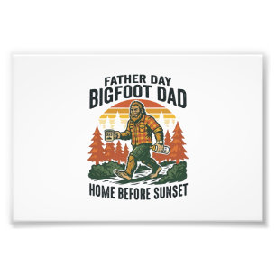 Vaderdag Bigfoot Papa Shirt De Man De Mythe De  Foto Afdruk