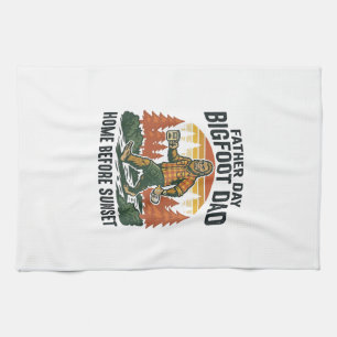 Vaderdag Bigfoot Papa Shirt De Man De Mythe De Theedoek