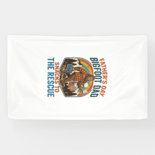 Vaderdag Bigfoot papa shirt Opvoeden van kinderen Spandoek