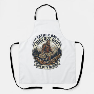 Vaderdag Bigfoot Papa Shirt Papa Modus In Het Wild Schort