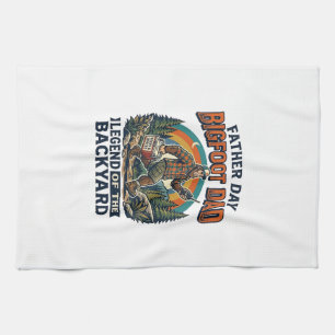 Vaderdag Bigfoot Papa Shirt Snacks Held Funny Gif Theedoek