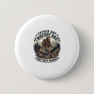 Vaderdag Bigfoot Vader Shirt Vader Modus In Het Wi Ronde Button 5,7 Cm