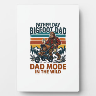 Vaderdag Bigfoot Vader T-shirt Camping Legende Vad Fotoplaat