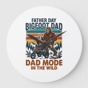 Vaderdag Bigfoot Vader T-shirt Camping Legende Vad Grote Klok