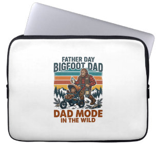 Vaderdag Bigfoot Vader T-shirt Camping Legende Vad Laptop Sleeve