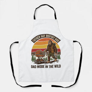 Vaderdag Bigfoot Vader T-shirt Camping Legende Vad Schort