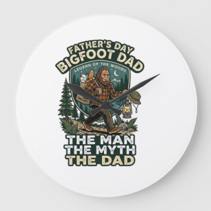 Vaderdag Bigfoot Vader T-shirt Sterk Stil Betrouwb Grote Klok