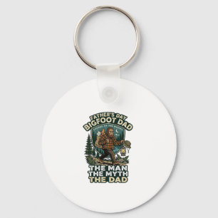 Vaderdag Bigfoot Vader T-shirt Sterk Stil Betrouwb Sleutelhanger