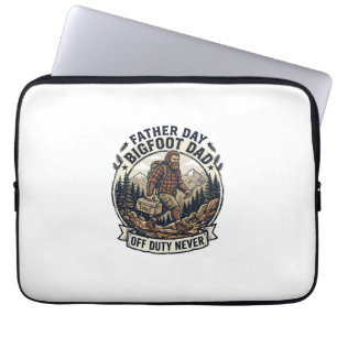 Vaderdag Bigfoot Vader T-shirt Vader Modus In Het Laptop Sleeve