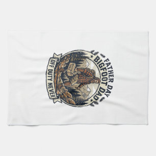 Vaderdag Bigfoot Vader T-shirt Vader Modus In Het Theedoek