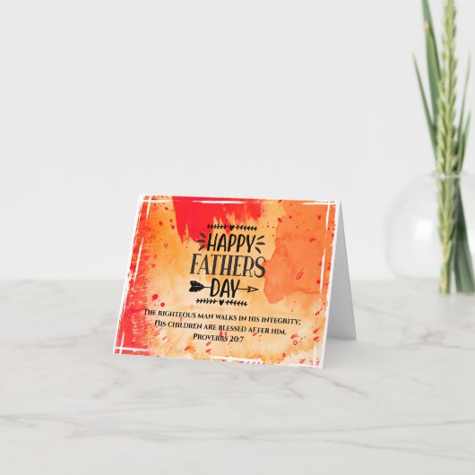 Vaderdag Bijbel Verse De Heer Bless You Kaart (Voorkant)