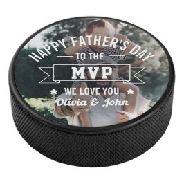 vaderdag Birthday Foto MVP Dad Hockey Puck