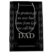 Vaderdag - Birthday "Greatest Gift We" Medium Cadeauzakje (Voorkant)