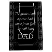 Vaderdag - Birthday "Greatest Gift We" Medium Cadeauzakje (Achterkant)