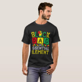 Vaderdag Black Dad Essential Elet Junenth T-shirt (Voorkant volledig)