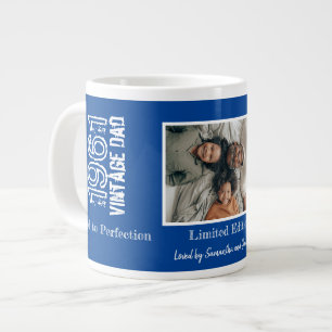 Vaderdag Blauw en Wit met Foto Extra Grote Beker