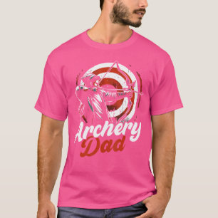 Vaderdag boogschieten vader boogschutter sport hun t-shirt
