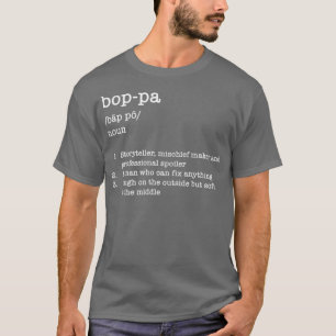 Vaderdag Boppa Grandfather Dictionary T-shirt