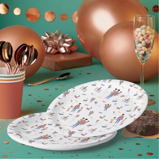 Vaderdag Borden Papieren Bordje (Multi)