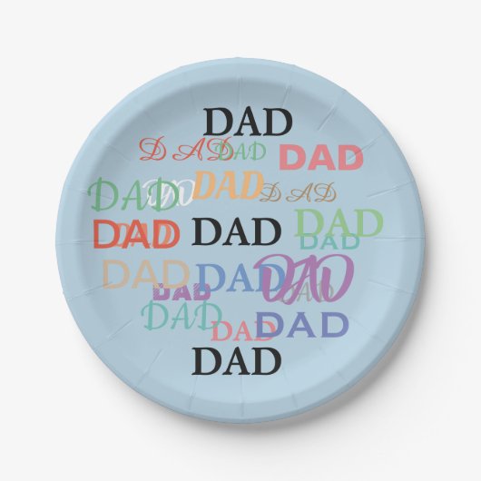 vaderdag Borden. Papieren Bordje (Voorkant)