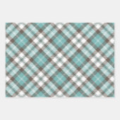 Vaderdag Bruin & Blauwgroen papa gezicht set van 3 Inpakpapier Vel (Voorkant 2)