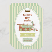 Vaderdag brunch trein kaart (Voorkant / Achterkant)