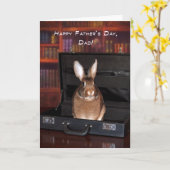 Vaderdag Bunny in een Briefcase Kaart (Gele Bloem)