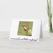 Vaderdag Butterfly Kaart (Achterkant)