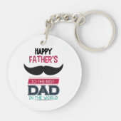 vaderdag cadeau Acryl Sleutelhanger (Achterkant)