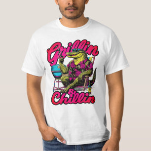 Vaderdag Cadeau BBQ Grill T-shirt