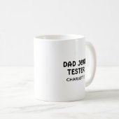 Vaderdag cadeau, Funny Dad & Kinder Matching Koffiemok (Voorkant rechts)