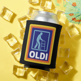 Vaderdag cadeau grappige oude parodie cadeau voor blikjeskoeler