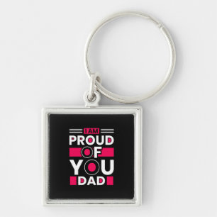Vaderdag Cadeau   Ik ben trots op je vader Sleutelhanger