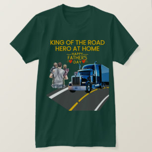Vaderdag cadeau - Koning van de weg, held thuis T-shirt